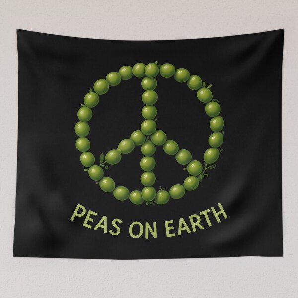 Item preview, Funny Peas On Earth Pun Design Peace And Humor Combined designed and sold by DollieMichele.