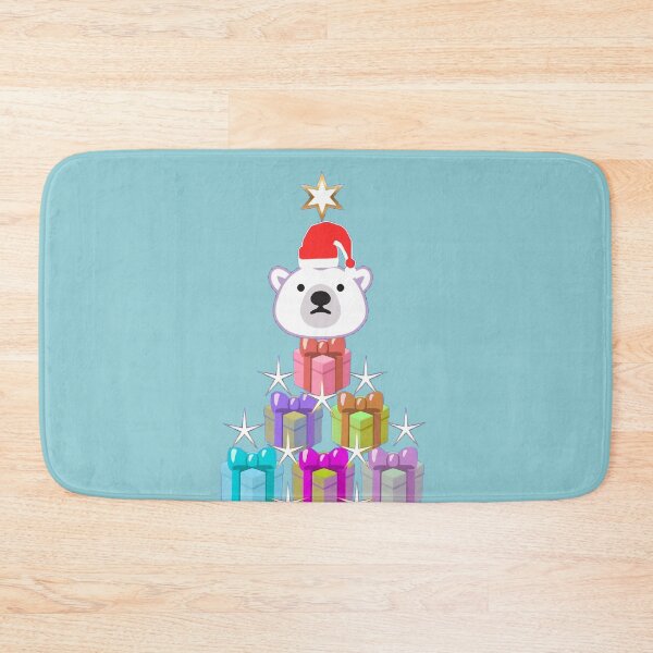 Item preview, Cute Polar Bear Christmas Tree With Gifts – Festive Holiday Illustration designed and sold by HopeAndHustle.
