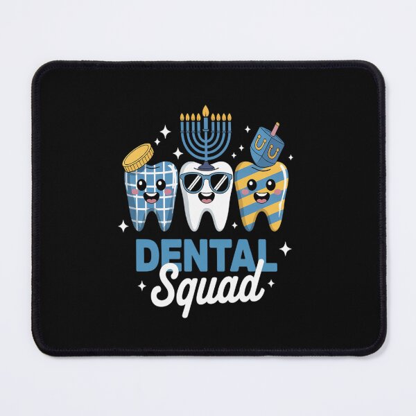 Item preview, Dental Squad Cute Teeth Dreidel Menorah Jewish Hanukkah designed and sold by SIGORDESIGN.