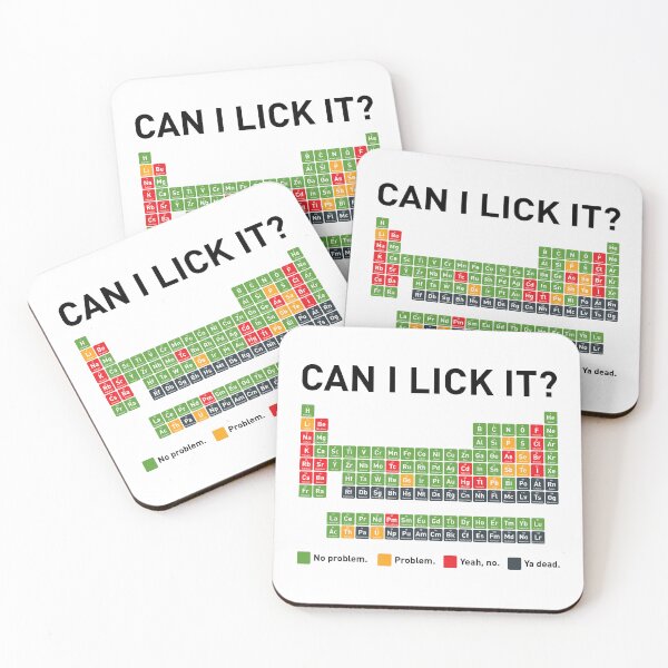 Item preview, Periodic Table -  Can I Lick It? designed and sold by The Common Tee.
