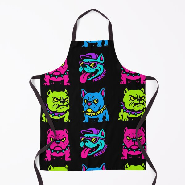 Item preview, American Bully Dog Breed Pitbull Family in Retro Punk 80s Neon Style designed and sold by SpokeBender.
