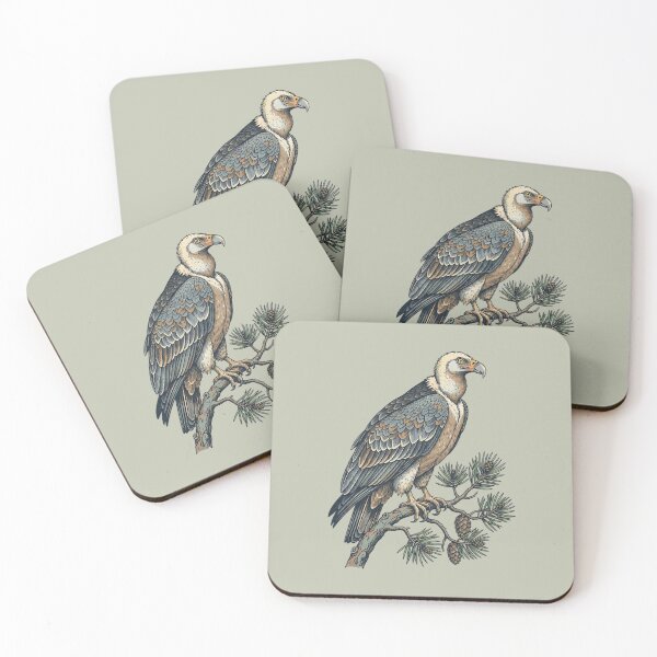 Item preview, Lammergeier Vulture Perched on Pine Branch designed and sold by BirdsnStuff.