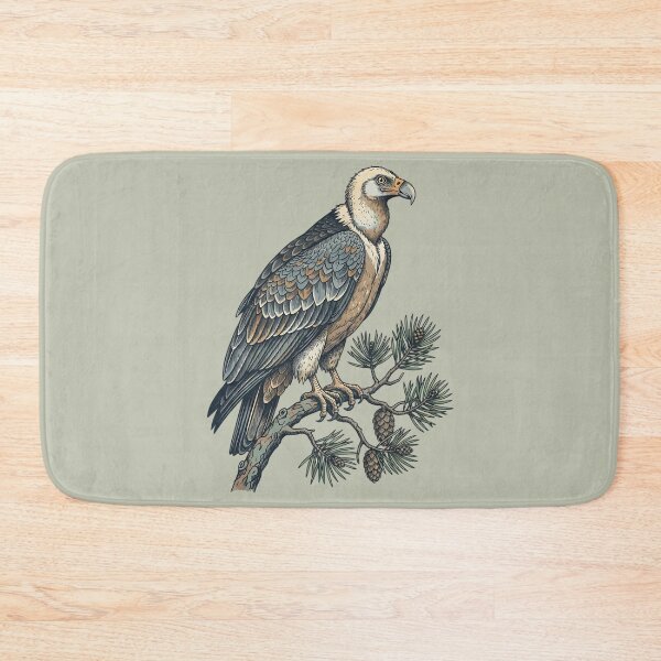Item preview, Lammergeier Vulture Perched on Pine Branch designed and sold by BirdsnStuff.