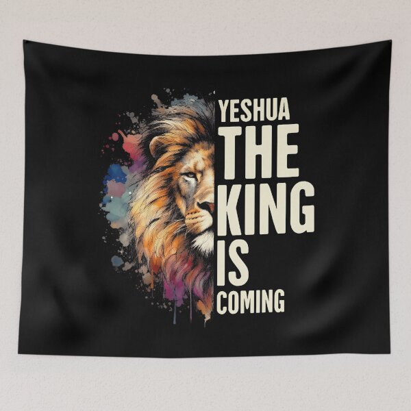 Item preview, Christian Jesus God Bible Verse Yeshua The King Is Coming designed and sold by AndreaBonnie.