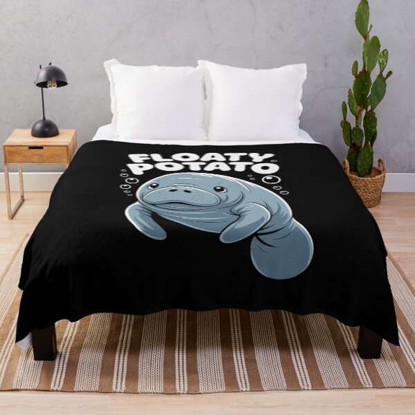 Item preview, Floaty Potato Funny Manatee Sea Animal Manatees Potatoes designed and sold by HaileyRobel.