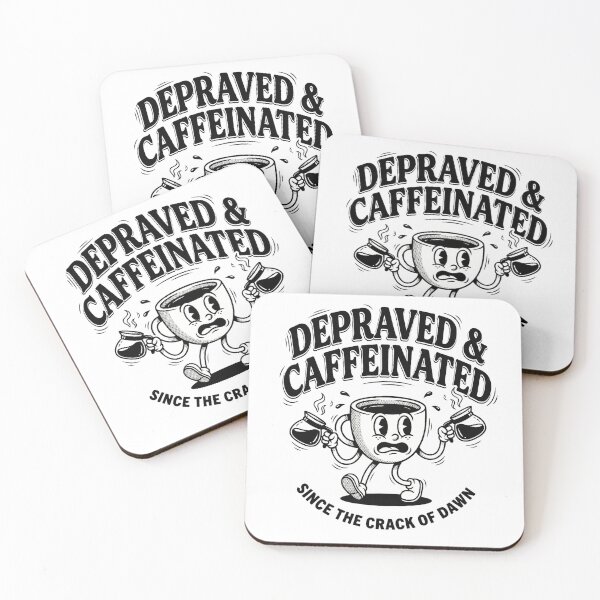 Item preview, Depraved & Caffeinated: Vintage 1930s Rubber Hose Cartoon Coffee Character designed and sold by TheHenbury.