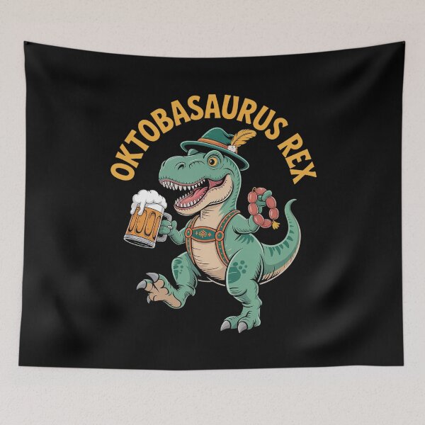 Item preview, Dinosaur Oktoberfest Lederhosen Costume Men T rex Beer Fest designed and sold by DrewLeuschke.