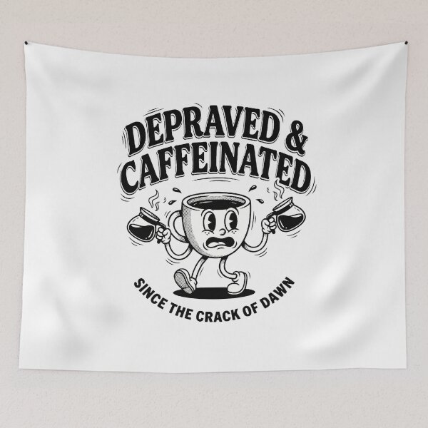 Item preview, Depraved & Caffeinated: Vintage 1930s Rubber Hose Cartoon Coffee Character designed and sold by TheHenbury.