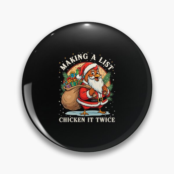 Item preview, Making A List Chicken It Twice Christmas Farm Animal designed and sold by DollieMichele.