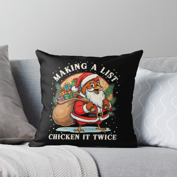 Item preview, Making A List Chicken It Twice Christmas Farm Animal designed and sold by DollieMichele.