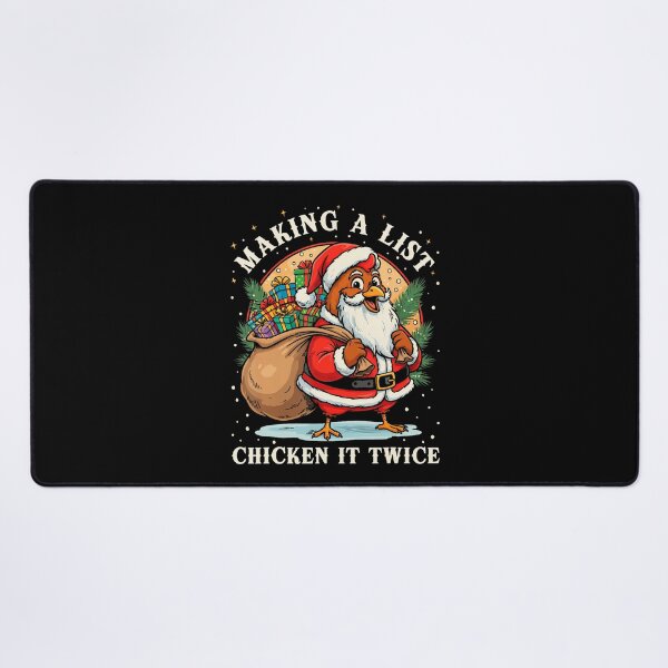 Item preview, Making A List Chicken It Twice Christmas Farm Animal designed and sold by DollieMichele.