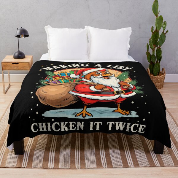 Item preview, Making A List Chicken It Twice Christmas Farm Animal designed and sold by DollieMichele.