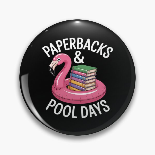 Item preview, Paperbacks and Pool Days Flamingo Book Lover designed and sold by FndPardaL.
