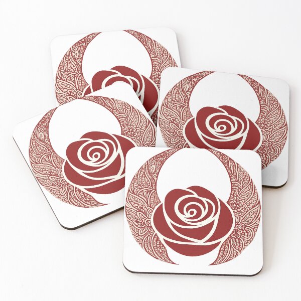 Item preview, Henna Angel Rose Circle designed and sold by The Daily Sketchbook .