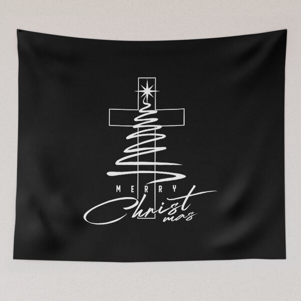 Item preview, Jesus Christian Cross Merry Christmas 	s Family Holiday designed and sold by BeulahJoseph.