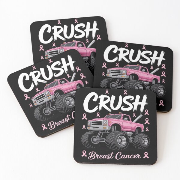Item preview, Crush Breast Cancer Awareness Truck Pink Ribbon  designed and sold by TrinaEspinoza.