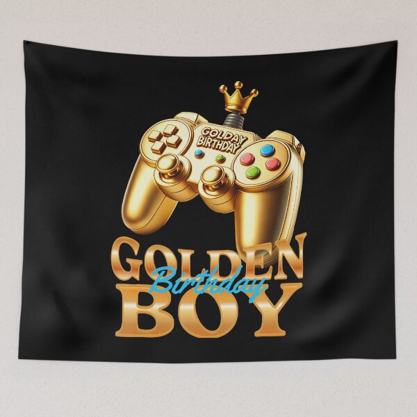 Item preview, Golden Birthday Boys Bday Toddlers Birthday Party Decoration designed and sold by TysonLangosh.