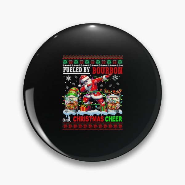 Item preview, Fueled By Bourbon And Xmas Cheer 	 Drinker Santa designed and sold by LucilleAntoi.