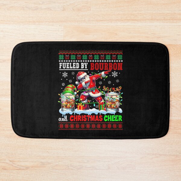 Item preview, Fueled By Bourbon And Xmas Cheer 	 Drinker Santa designed and sold by LucilleAntoi.