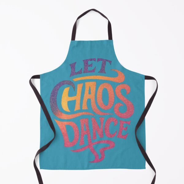 Item preview, Let Chaos Dance Purple Red Blue Expressive Typography designed and sold by Kony83.