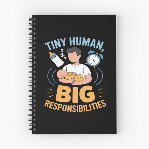 Item preview, Parenting Humor Tiny Human Big Responsibilities designed and sold by FndPardaL.