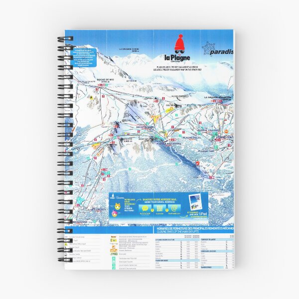 Item preview, La Plagne Ski Area Map (2014) designed and sold by fungus50.