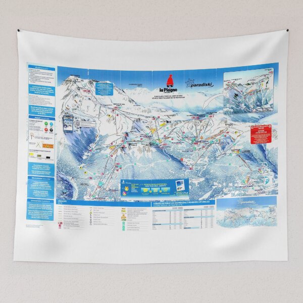 Item preview, La Plagne Ski Area Map (2014) designed and sold by fungus50.