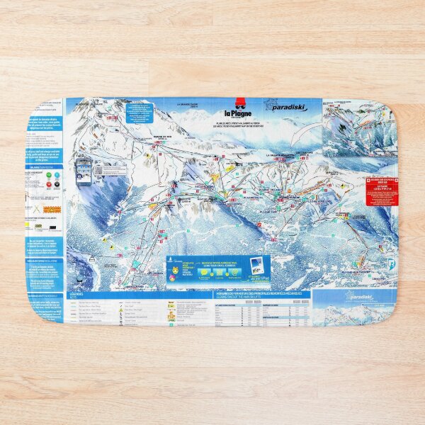 Item preview, La Plagne Ski Area Map (2014) designed and sold by fungus50.