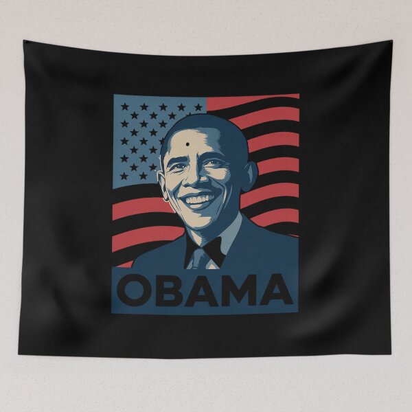 Item preview, Barack Obama President 44 American Flag Happy Democra designed and sold by VasilisLamArt.