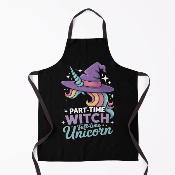 Item preview, Part-Time Witch Full-Time Unicorn Neon Purple Fantasy designed and sold by JaskconLIfe23.
