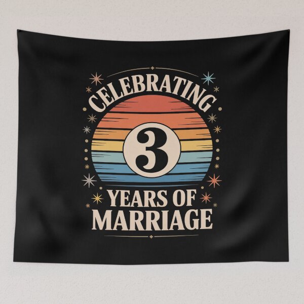 Item preview, 3 Years of Marriage Married Couple 3rd Wedding Anniversary designed and sold by DrewLeuschke.