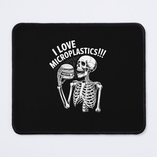 Item preview, Funny I Love Microplastics Skeleton Long designed and sold by marcusry.