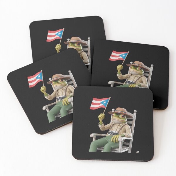 Item preview, Funny Coqui Frog Puerto Rico Flag Taino Boricua Hispanic designed and sold by VasilisLamArt.