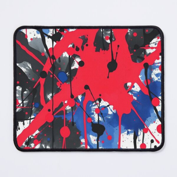 Item preview, Abstract Red Blue White and Black Splatter Art designed and sold by UNK-Fatigues.