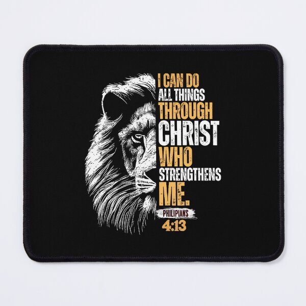 Item preview, I Can Do All Things Through Christ Lion Faith Christian designed and sold by DorisElaine.