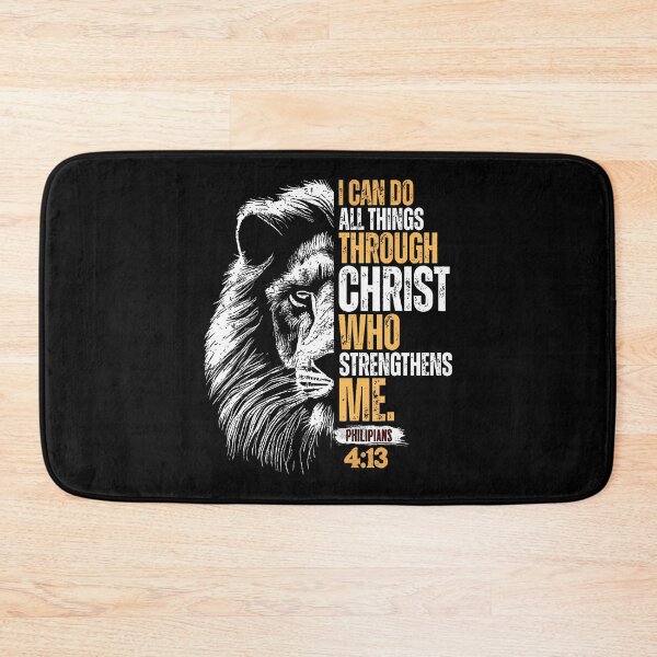 Item preview, I Can Do All Things Through Christ Lion Faith Christian designed and sold by DorisElaine.