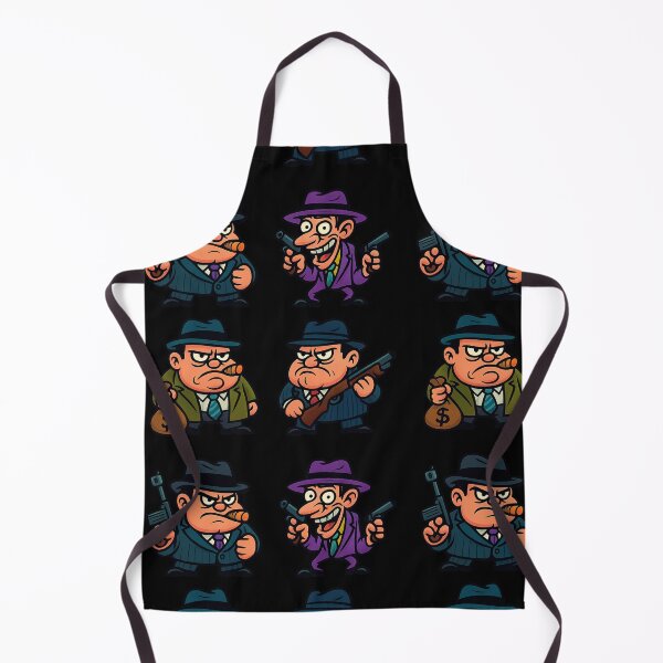Item preview, Funny American Gangsters Organized Crime Cartoon Character Set - Mafia Spies - Gangster Americano designed and sold by SpokeBender.