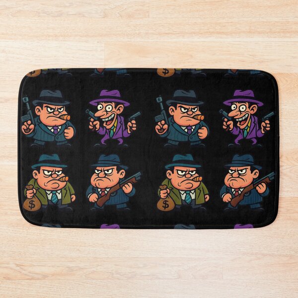 Item preview, Funny American Gangsters Organized Crime Cartoon Character Set - Mafia Spies - Gangster Americano designed and sold by SpokeBender.