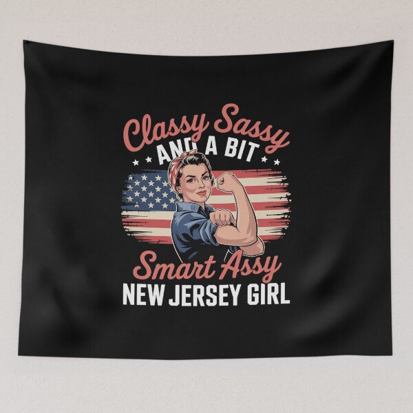 Item preview, Sassi And A Bit Smart Assi New Jersey Girl Tank Top designed and sold by VasilisLamArt.