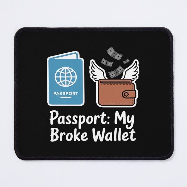 Item preview, Passport My Broke Wallet Family Travel designed and sold by JaskconLIfe23.
