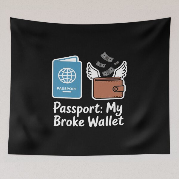 Item preview, Passport My Broke Wallet Family Travel designed and sold by JaskconLIfe23.