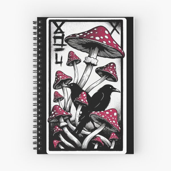 Item preview, Red Toadstool & Raven Tarot – Vintage Witchy Cottagegoth Design designed and sold by NSB-Design.