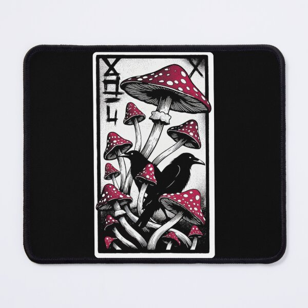 Item preview, Red Toadstool & Raven Tarot – Vintage Witchy Cottagegoth Design designed and sold by NSB-Design.