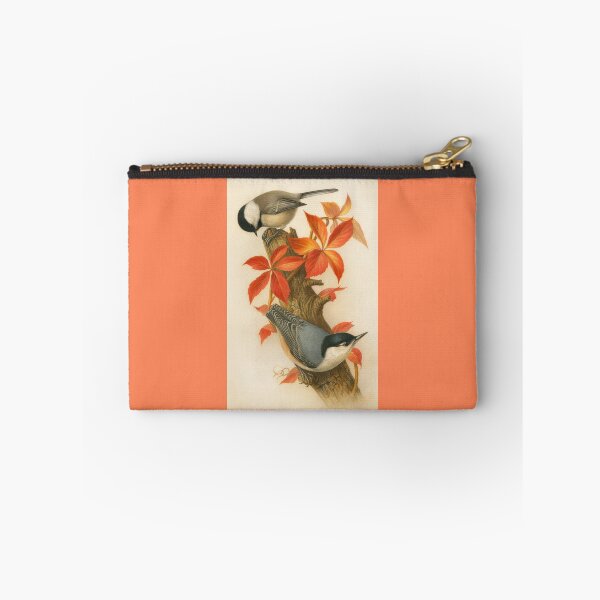 Item preview, Ornithological Print: Chickadee and White-Breasted Nuthatch designed and sold by Tridentulus.