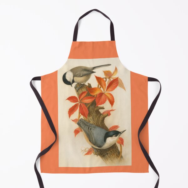 Item preview, Ornithological Print: Chickadee and White-Breasted Nuthatch designed and sold by Tridentulus.