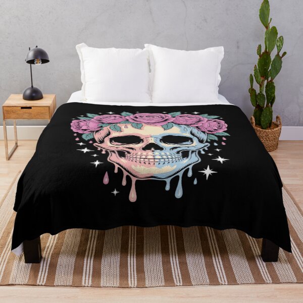 Item preview, Pastel Pink Goth Skull With Roses designed and sold by JaskconLIfe23.