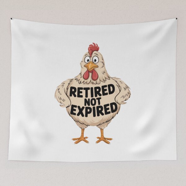 Item preview, Retired Not Expired – Funny Retirement Quote designed and sold by TextMood.
