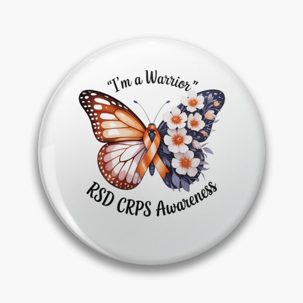Item preview, Butterfly I’m A Warrior RSD CRPS Awareness designed and sold by TrinaEspinoza.