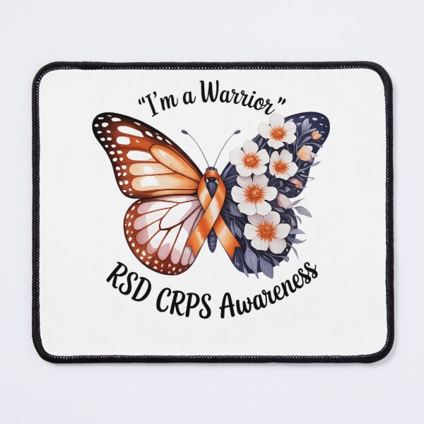 Item preview, Butterfly I’m A Warrior RSD CRPS Awareness designed and sold by TrinaEspinoza.