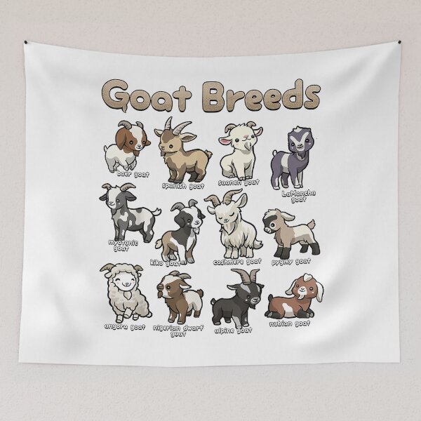 Item preview, Educational Goat Art Goat Breeds Farm Animals of the Worldls Lover Daddy  designed and sold by MasonPotter.